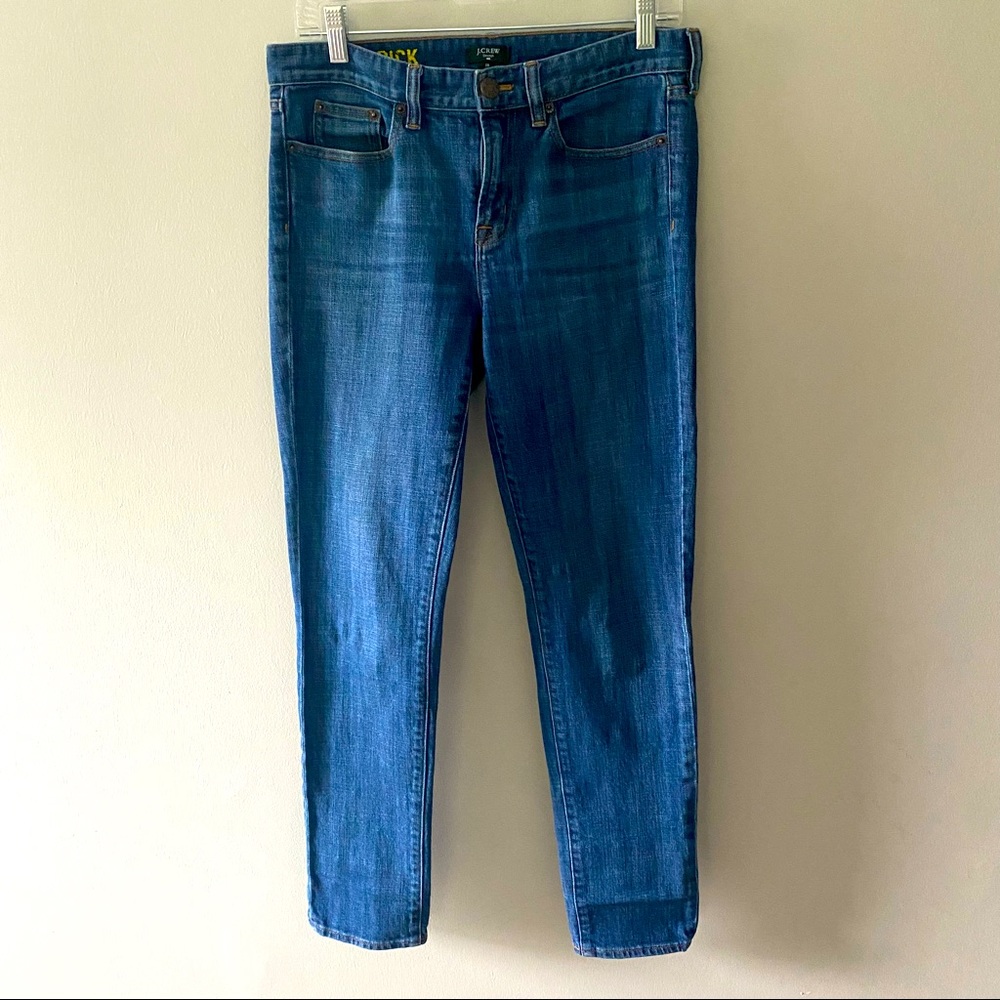J. Crew Toothpick Stretch Denim Jeans Sz 28